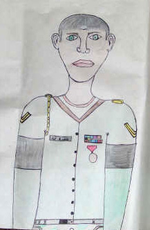 Morgan, Miguel and Chase's Drawing of the Sergeant